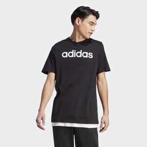 ESSENTIALS SINGLE JERSEY LINEAR EMBROIDERED LOGO TEE