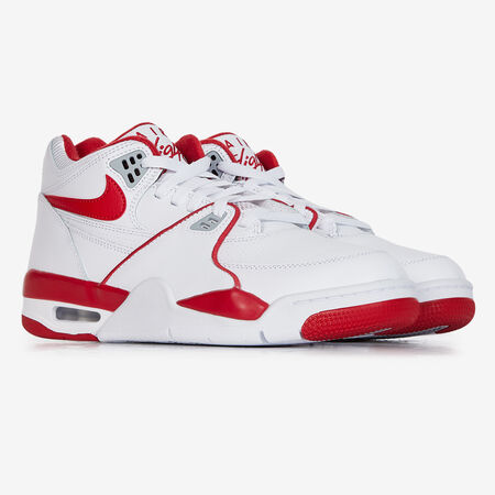 NIKE AIR FLIGHT 89 BLANC/ROUGE HOMME