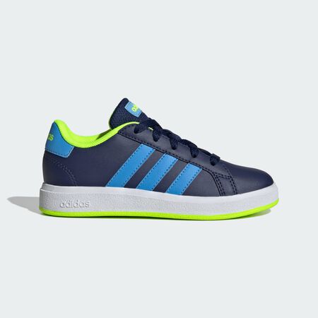 Chaussure Grand Court Lifestyle Tennis Lace-Up : Dark Blue / Blue Burst / Lucid Lemon