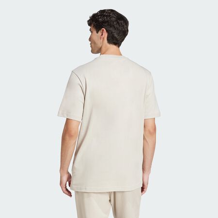 ADIDAS SPORTSWEAR Essentials Small Logo Single Jersey Tee Beige / White MEN