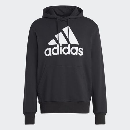 ADIDAS SPORTSWEAR Essentials French Terry Big Logo Hoodie Black MEN