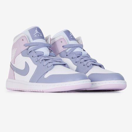 JORDAN air jordan 1 AIR JORDAN 1 MID WHITE/PURPLE WOMEN