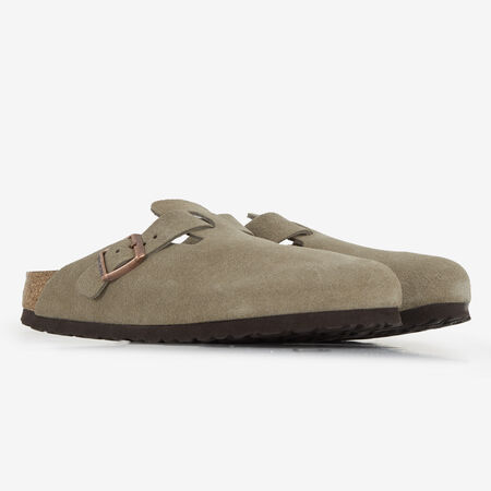 BIRKENSTOCK boston BOSTON SUEDE TAUPE TAUPE FEMME