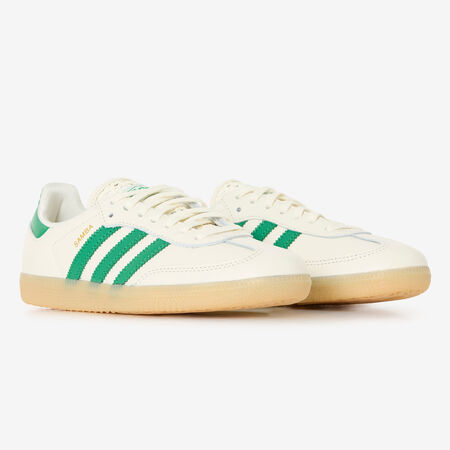 ADIDAS ORIGINALS samba SAMBA OG BEIGE/VERT FEMME