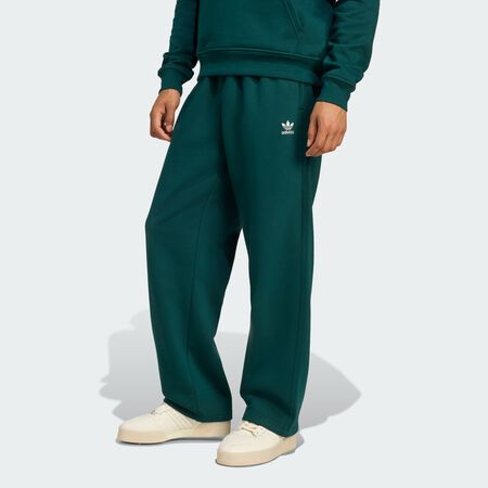 ADIDAS ORIGINALS Trefoil Essentials Open Hem Pants Aurora Ivy MEN
