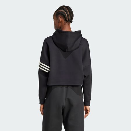 ADIDAS ORIGINALS Neuclassics Hoodie Black / Cream White WOMEN