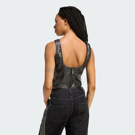 ADIDAS ORIGINALS PLEATHER CORSET Black WOMEN