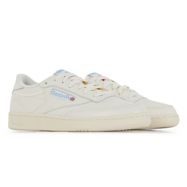 REEBOK CLUB C 85 VINTAGE BEIGE BLUE SNEAKERS WOMEN Courir