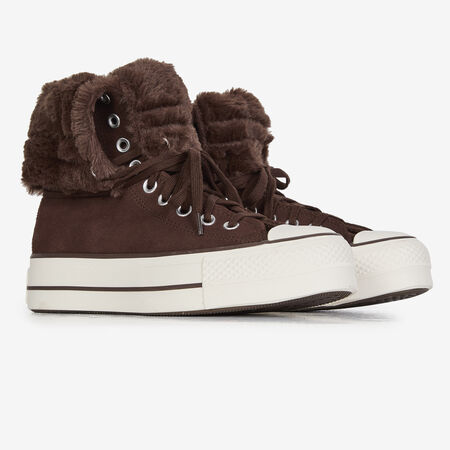 CONVERSE chuck taylor all star CTAS FOLD-OVER LIFT BROWN WOMEN