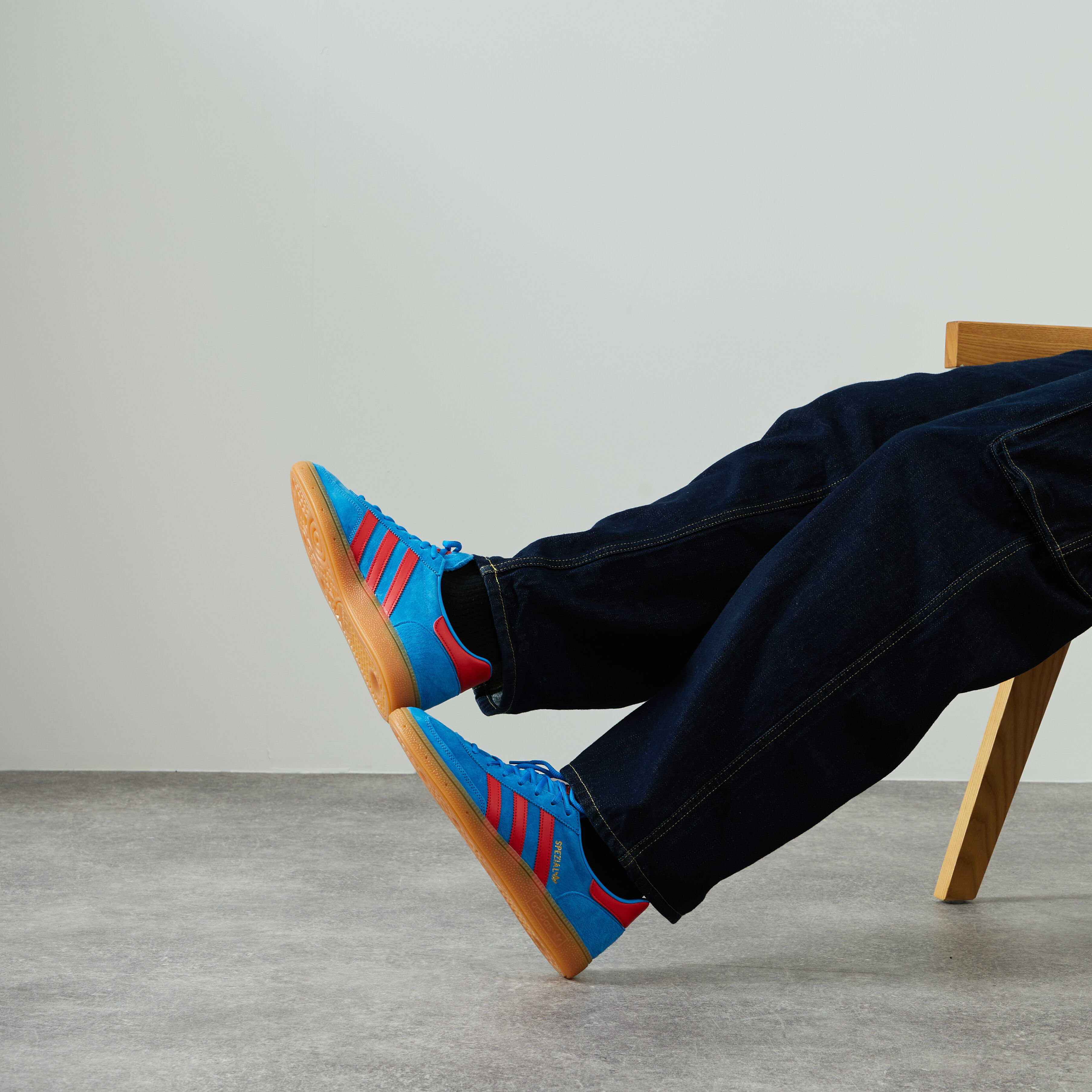 Adidas spezial store blue and red