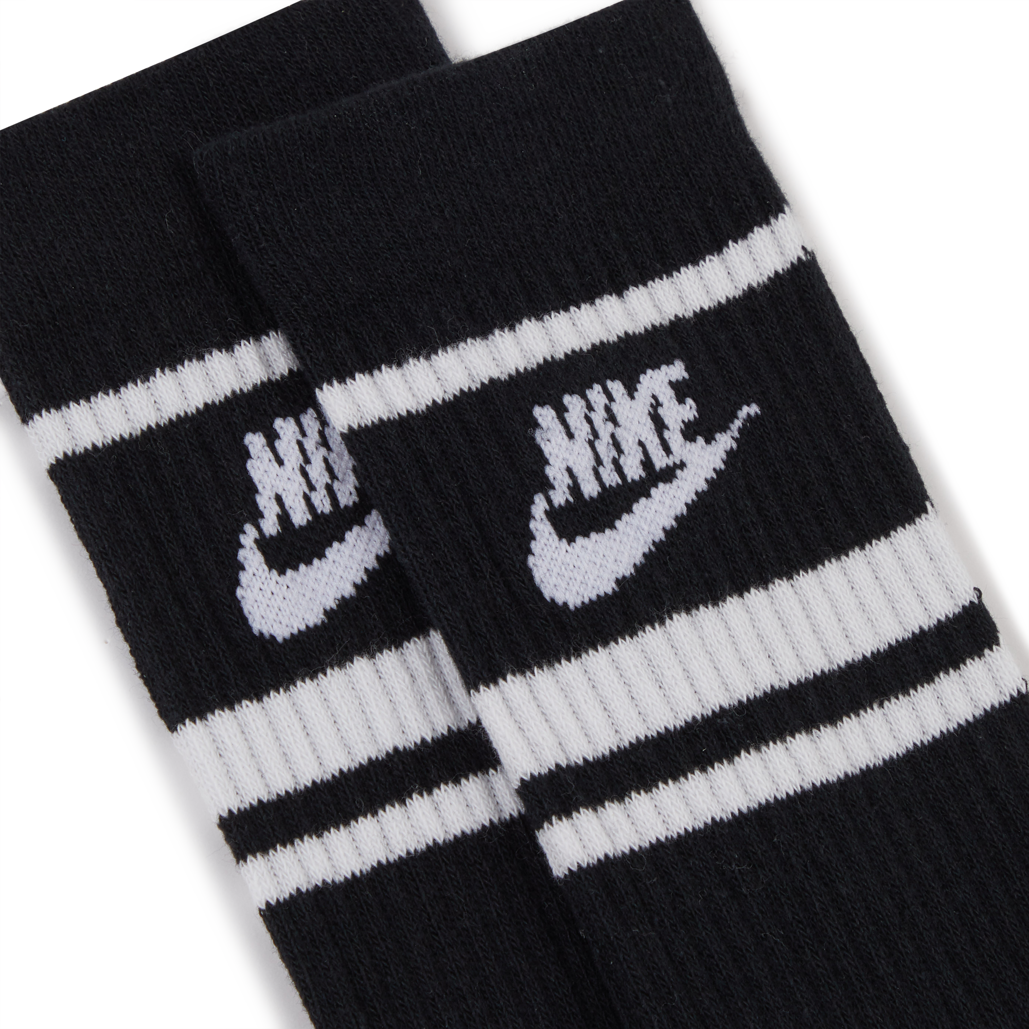 Chaussettes X3 Crew Stripe  Noir/blanc