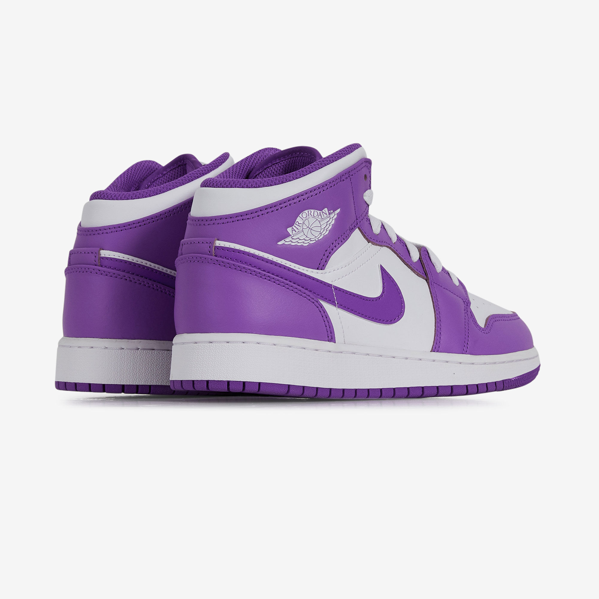 JORDAN AIR JORDAN 1 MID PURPLE WHITE SNEAKERS CHILDREN Courir