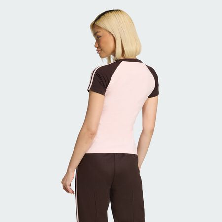 ADIDAS ORIGINALS SST TEE Sandy Pink / Aurora Coffee Met. / Sandy Pink WOMEN