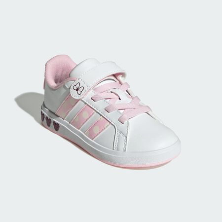 ADIDAS SPORTSWEAR adidas Disney Minnie Mouse Grand Court Shoes Kids Cloud White / Clear Pink / Chalk White BABIES