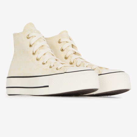 CONVERSE CHUCK TAYLOR LIFT HI BEIGE FEMME