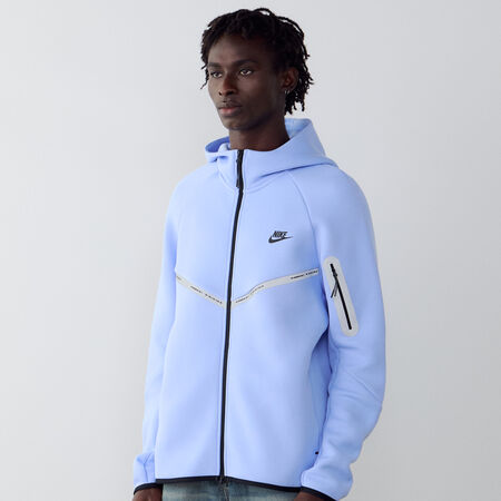 NIKE JACKET TECH FLEECE FZ REFLECTIVE BLEU/NOIR HOMME