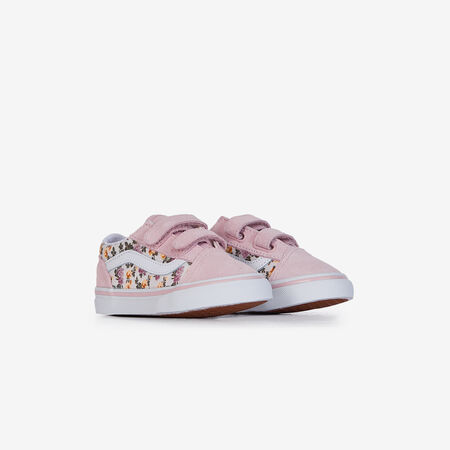 VANS old skool OLD SKOOL V FLORAL PINK/BEIGE BABIES