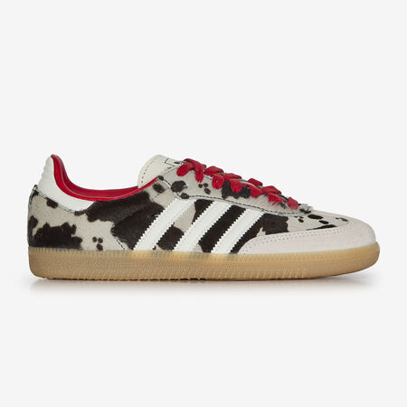ADIDAS ORIGINALS samba SAMBA COW MARRON/ROUGE FEMME