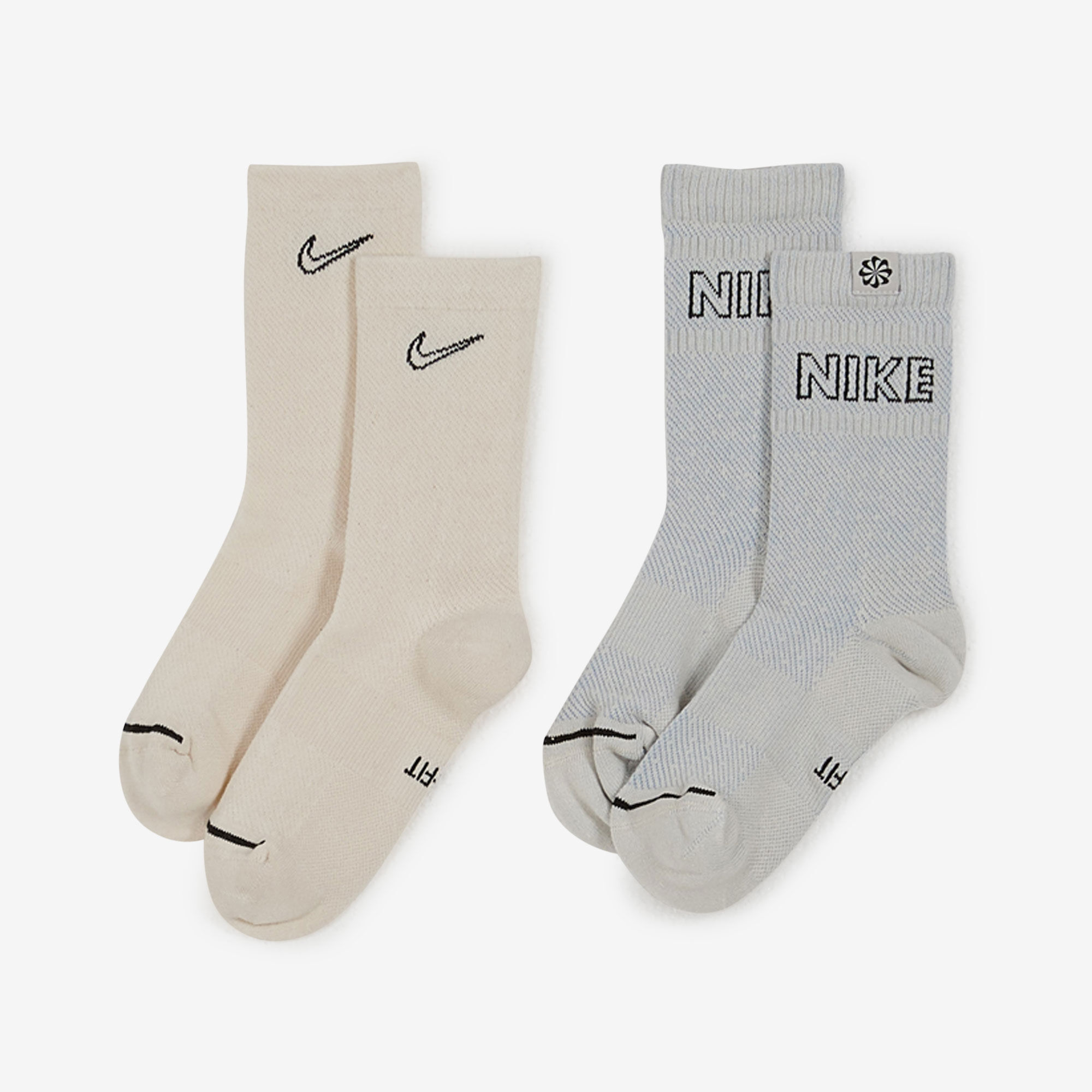 NIKE CHAUSSETTES X3 EVERYDAY PLUS BEIGE SOCKS MEN Courir