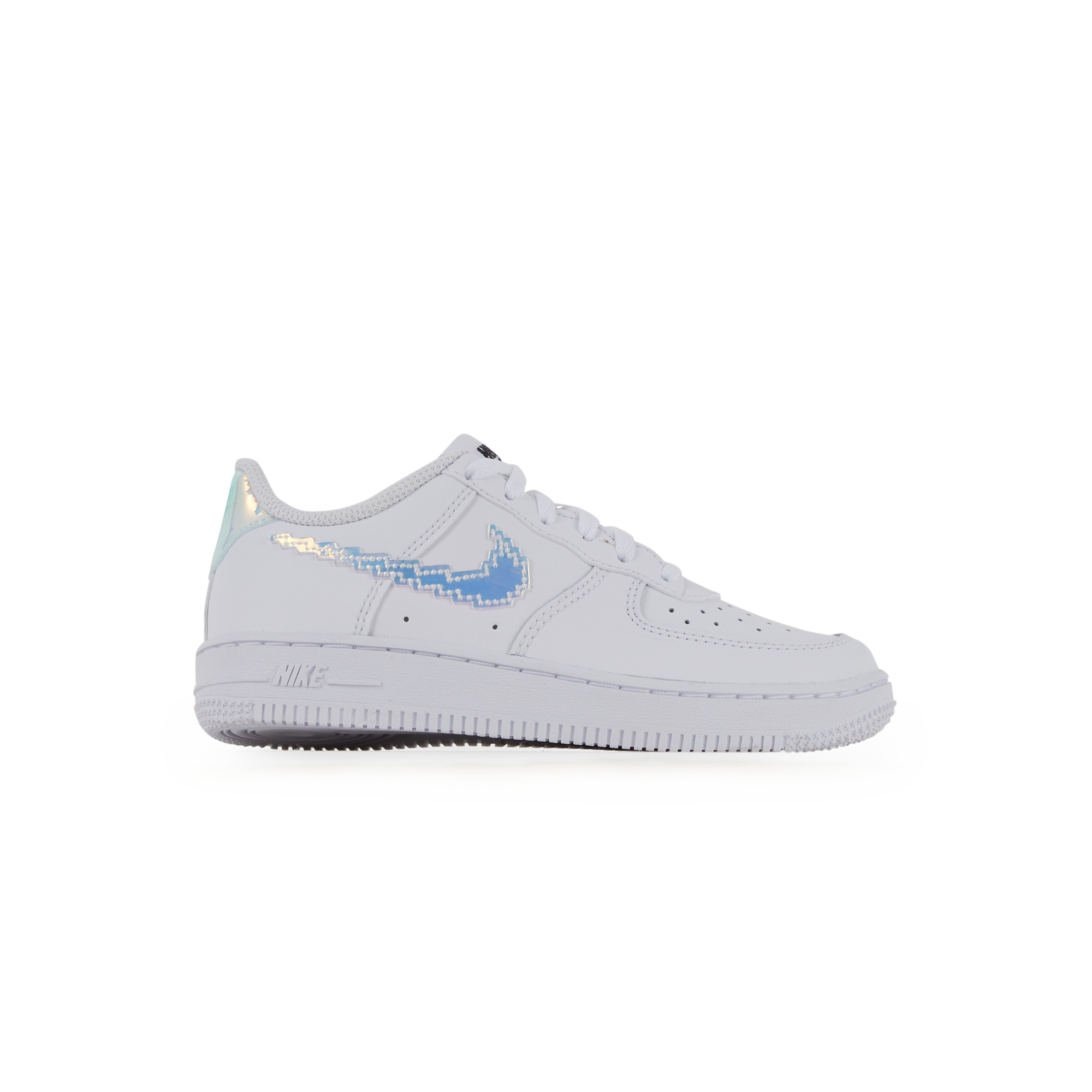 NIKE AIR FORCE 1 LOW PLUGGED IN BLANC/IRIDESCENT | Courir.com