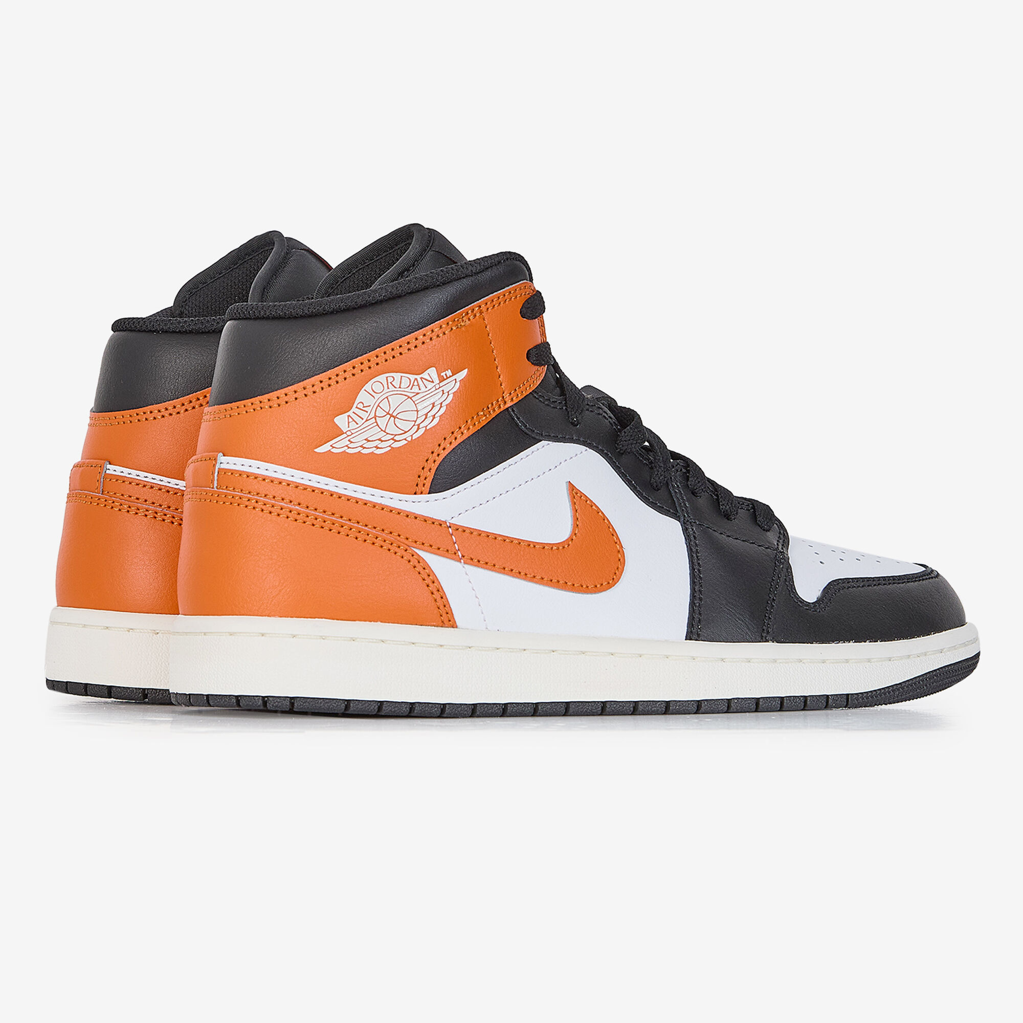Air Jordan 1 Mid  Blanc/orange