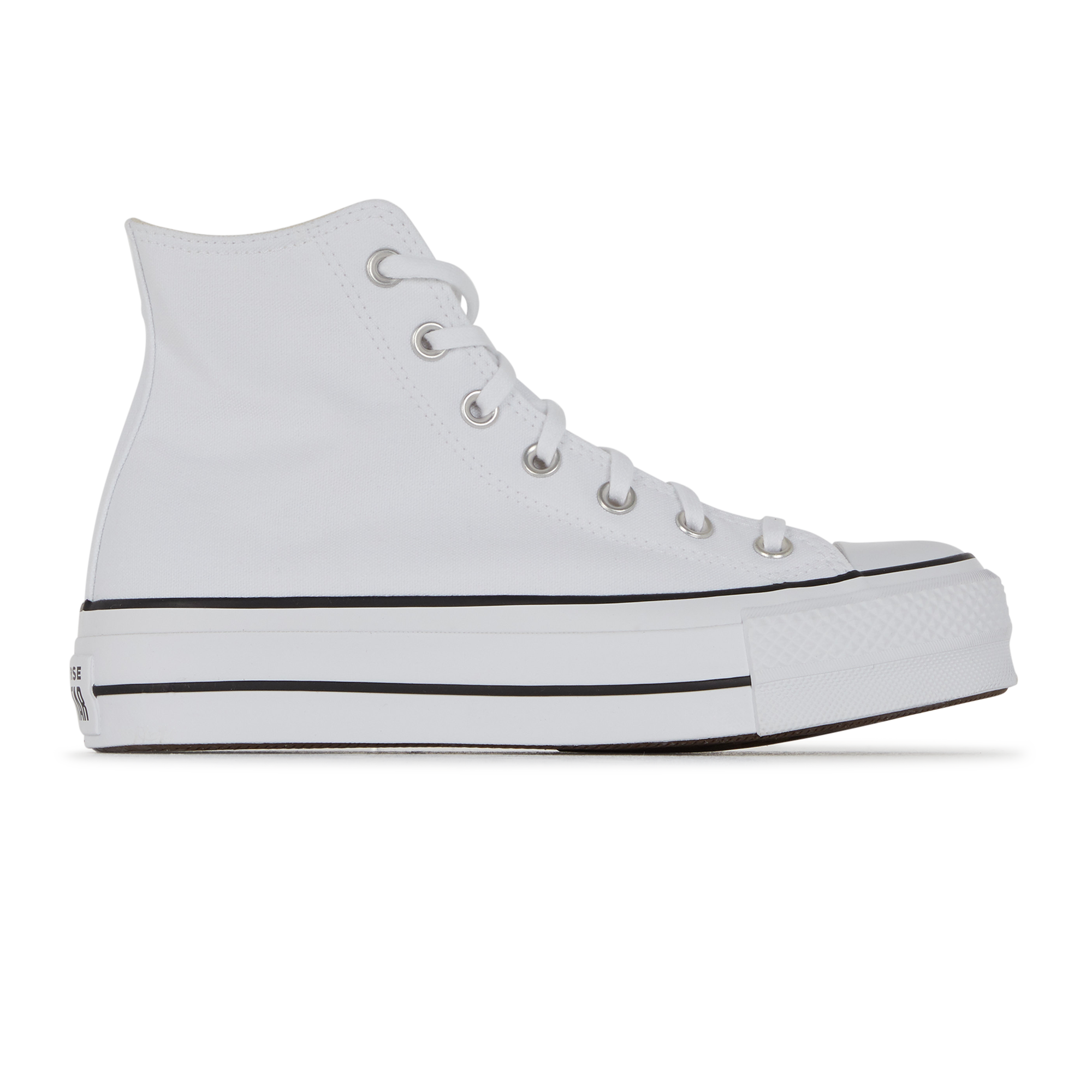 Converse blanche haute plateforme hot sale