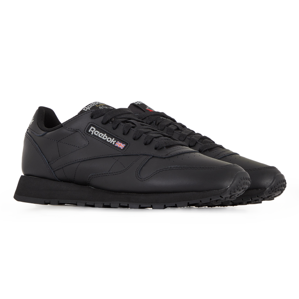 Mens reebok classic black top leather