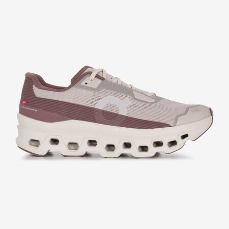 ON RUNNING CLOUDMONSTER VOID BEIGE/PURPLE WOMEN