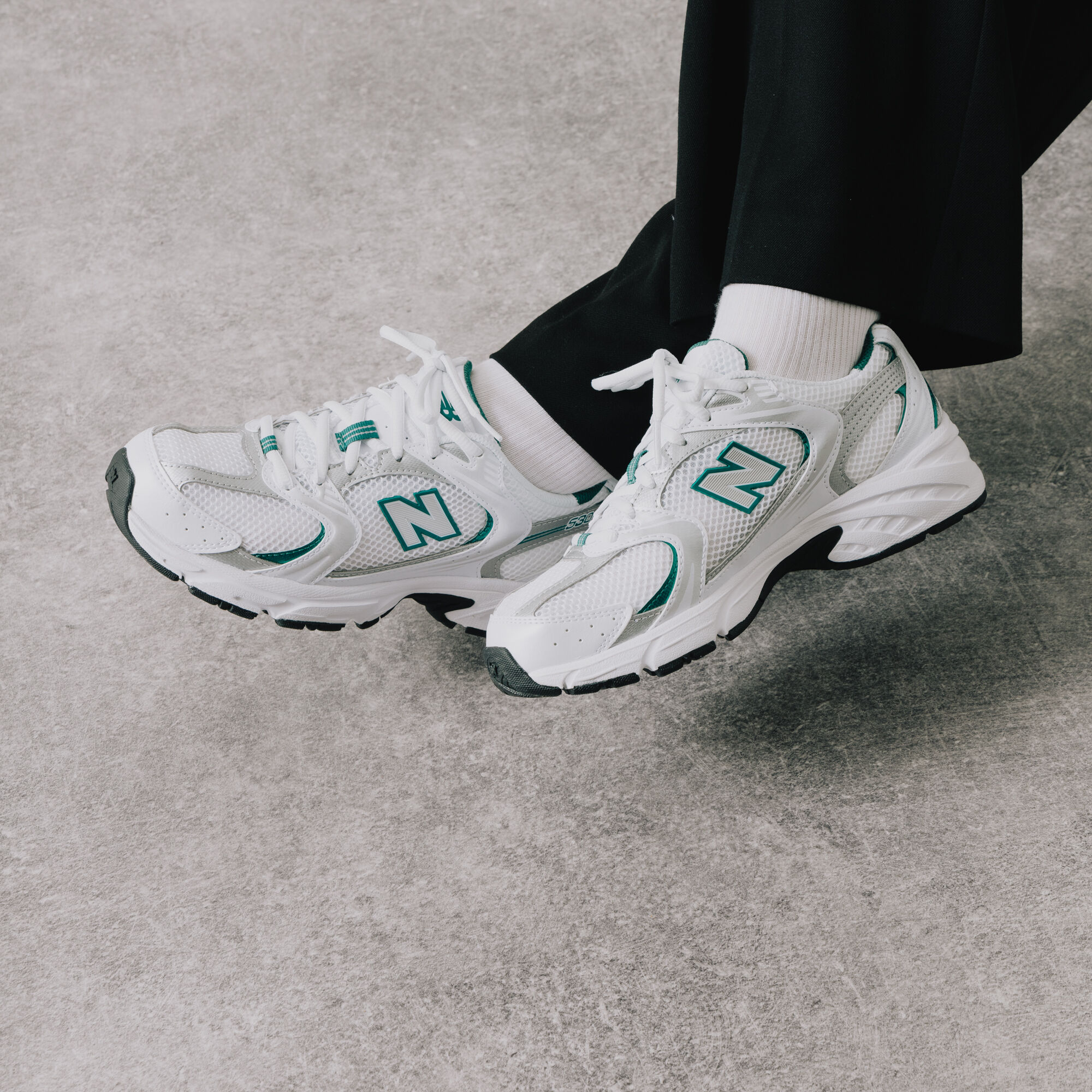new balance 530 verte et blanche