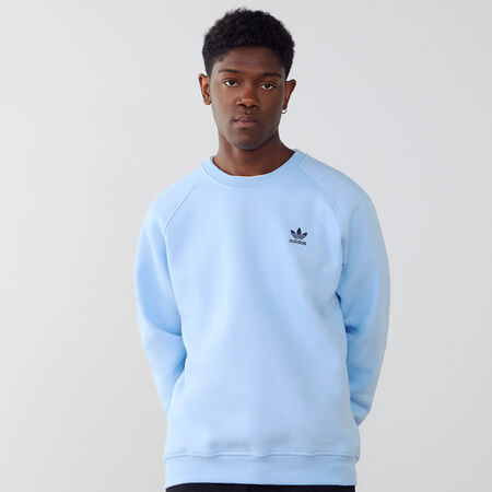 ADIDAS ORIGINALS SWEAT CREW ESSENTIAL TREFOIL BLEU/NOIR HOMME
