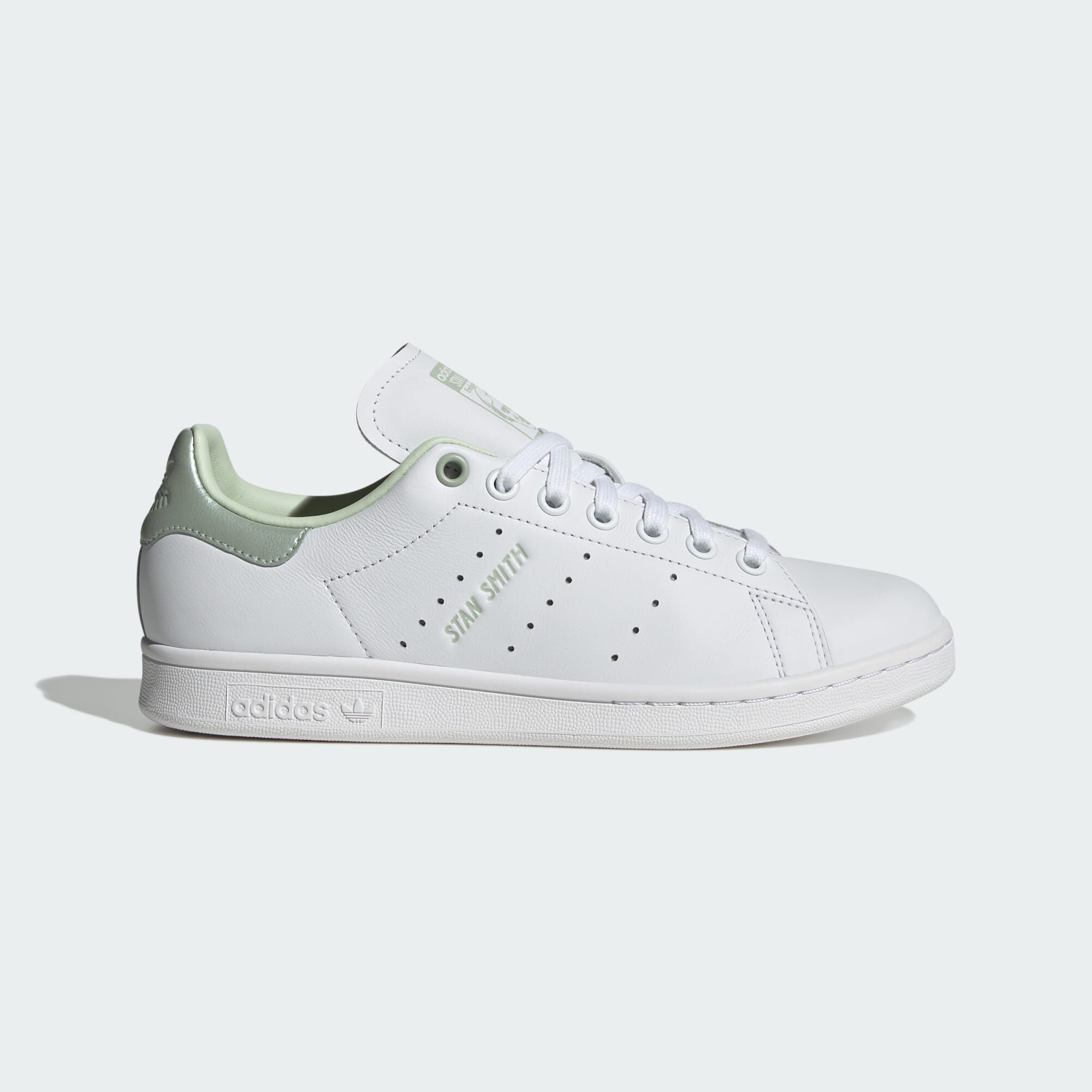 ADIDAS ORIGINALS Stan Smith Shoes Cloud White Linen Green Met. Linen Green SNEAKERS WOMEN Courir