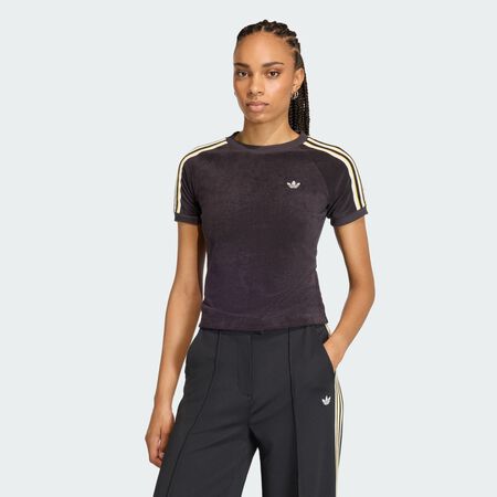 ADIDAS ORIGINALS T-SHIRT EN TISSU ÉPONGE CALI Black FEMME