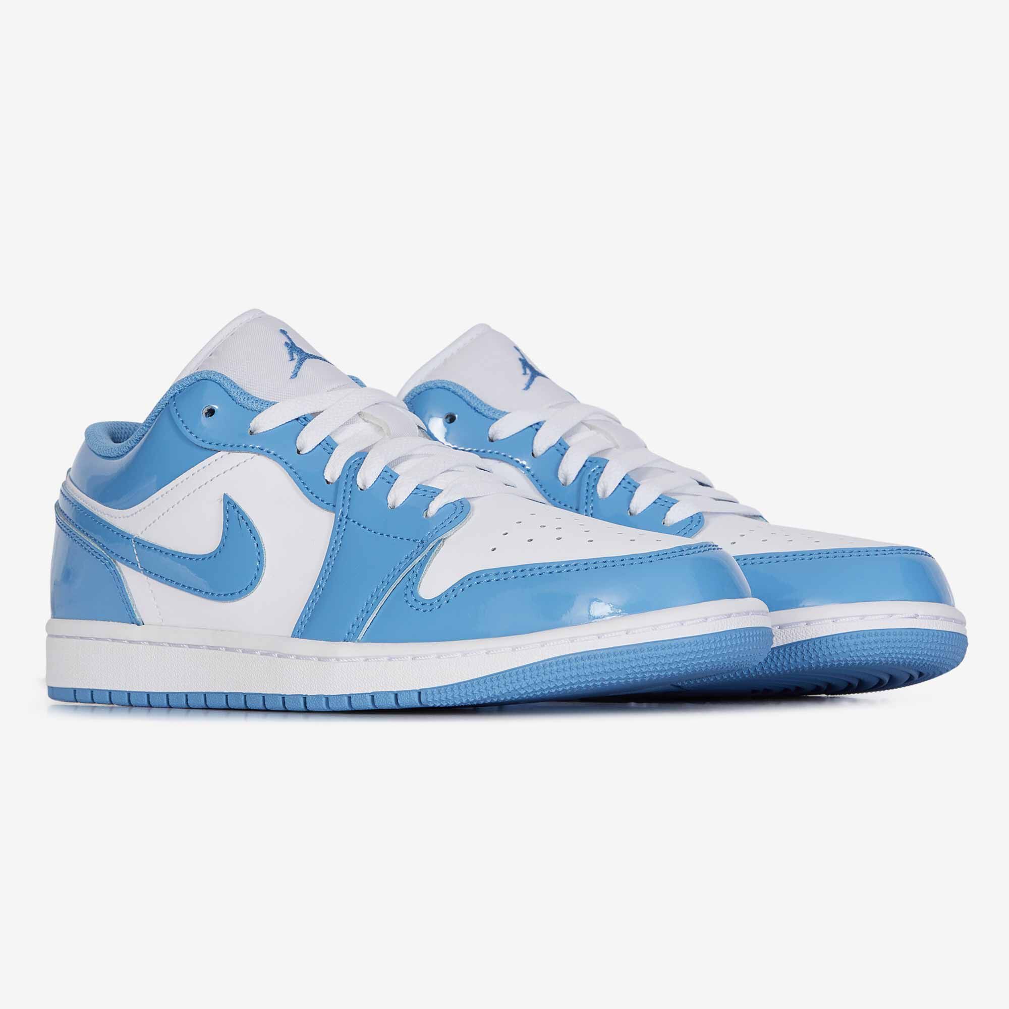 JORDAN JORDAN LOW WHITE/BLUE SNEAKERS MEN