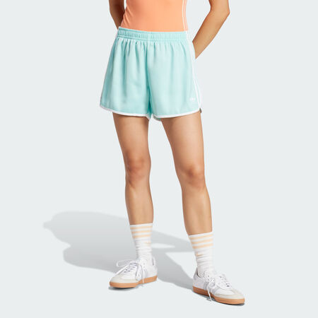 ADIDAS ORIGINALS Adicolor 3-Stripes Sprinter Shorts Semi Flash Aqua WOMEN