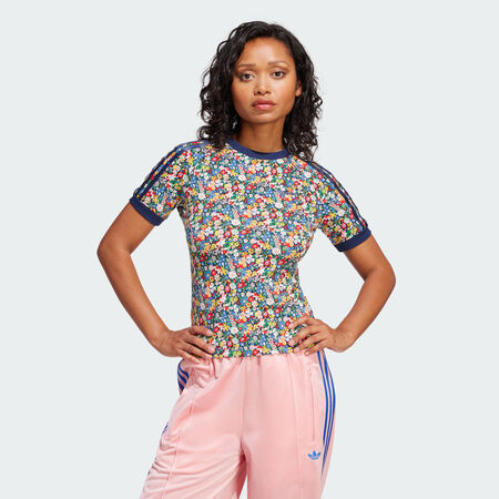 ADIDAS ORIGINALS adidas Originals x Liberty London Cali Tee Multicolor / Night Indigo WOMEN