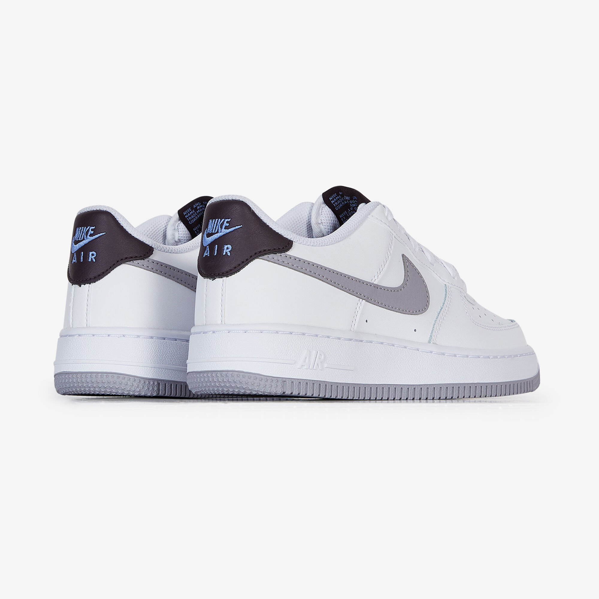 NIKE AIR FORCE 1 LOW WHITE GREY SNEAKERS KIDS Courir
