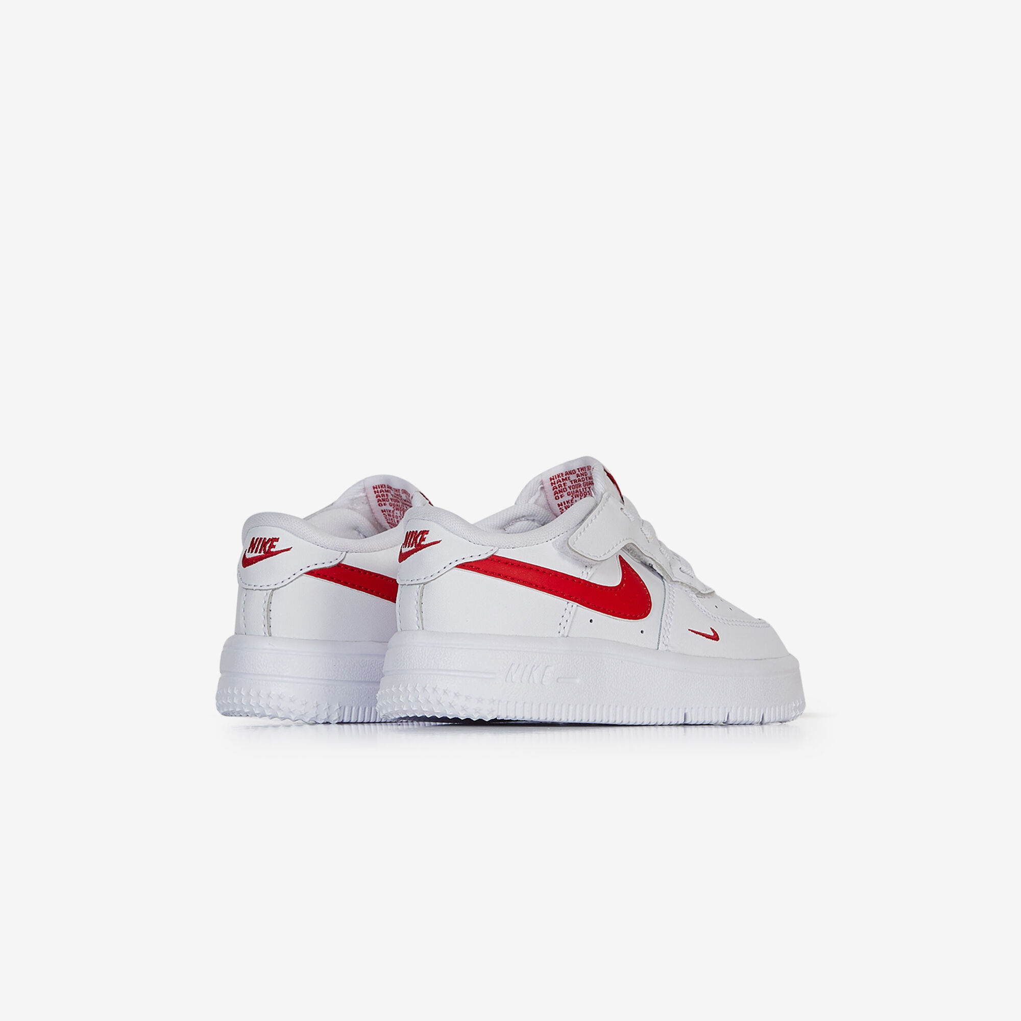 Nike air force 1 lv8 white red sales