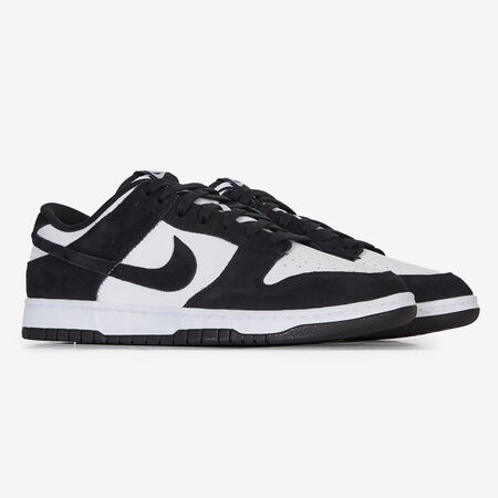 NIKE dunk DUNK LOW SUEDE NOIR/BLANC HOMME