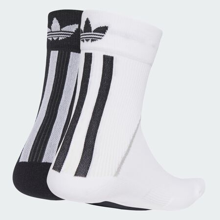 ADIDAS ORIGINALS Chaussettes mi-mollet Techy 2 paires White / Black MIXTE