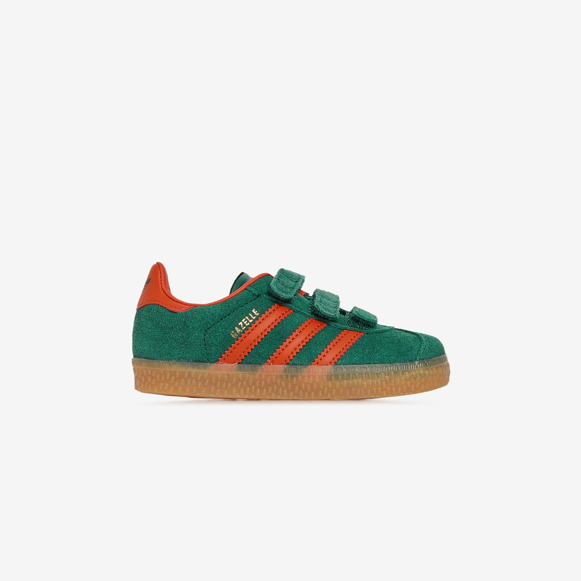 ADIDAS ORIGINALS GAZELLE CF VERT ORANGE SNEAKERS ENFANT SCRATCH Courir