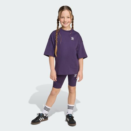 ADIDAS ORIGINALS Ensemble t-shirt cycliste enfants Aurora Plum CADET