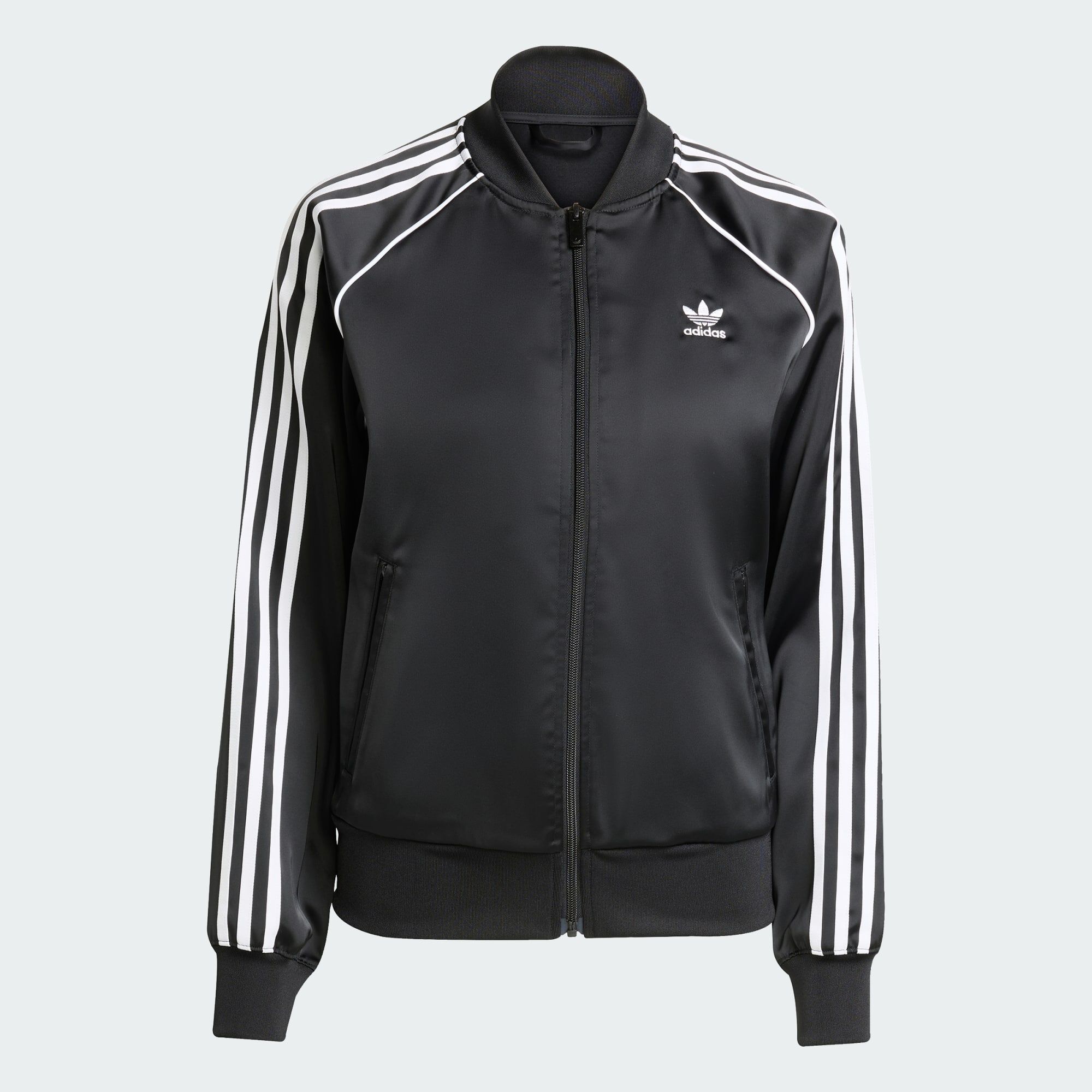 【adidas Originals】SATIN TRACK TOP adidas Originals Track Top Firebird Metallic - Black
