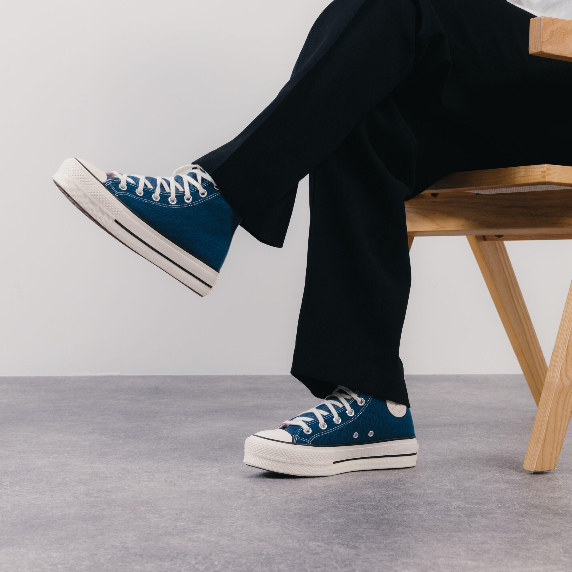 Converse compensée bleu marine online