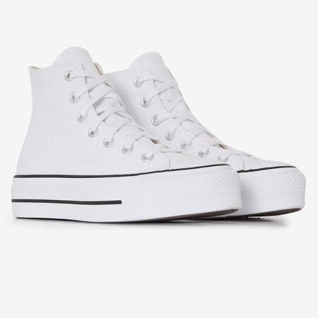 CONVERSE chuck taylor all star CHUCK TAYLOR LIFT HI WHITE/BLACK WOMEN