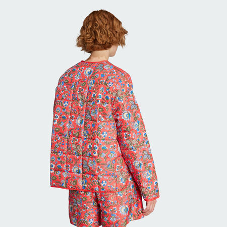 ADIDAS ORIGINALS Veste adidas Originals x Liberty London Quilted Semi Lucid Red / Multicolor FEMME