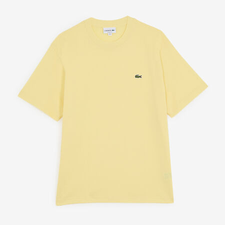 LACOSTE TEE SHIRT CLASSIC SMALL LOGO JAUNE/VERT HOMME