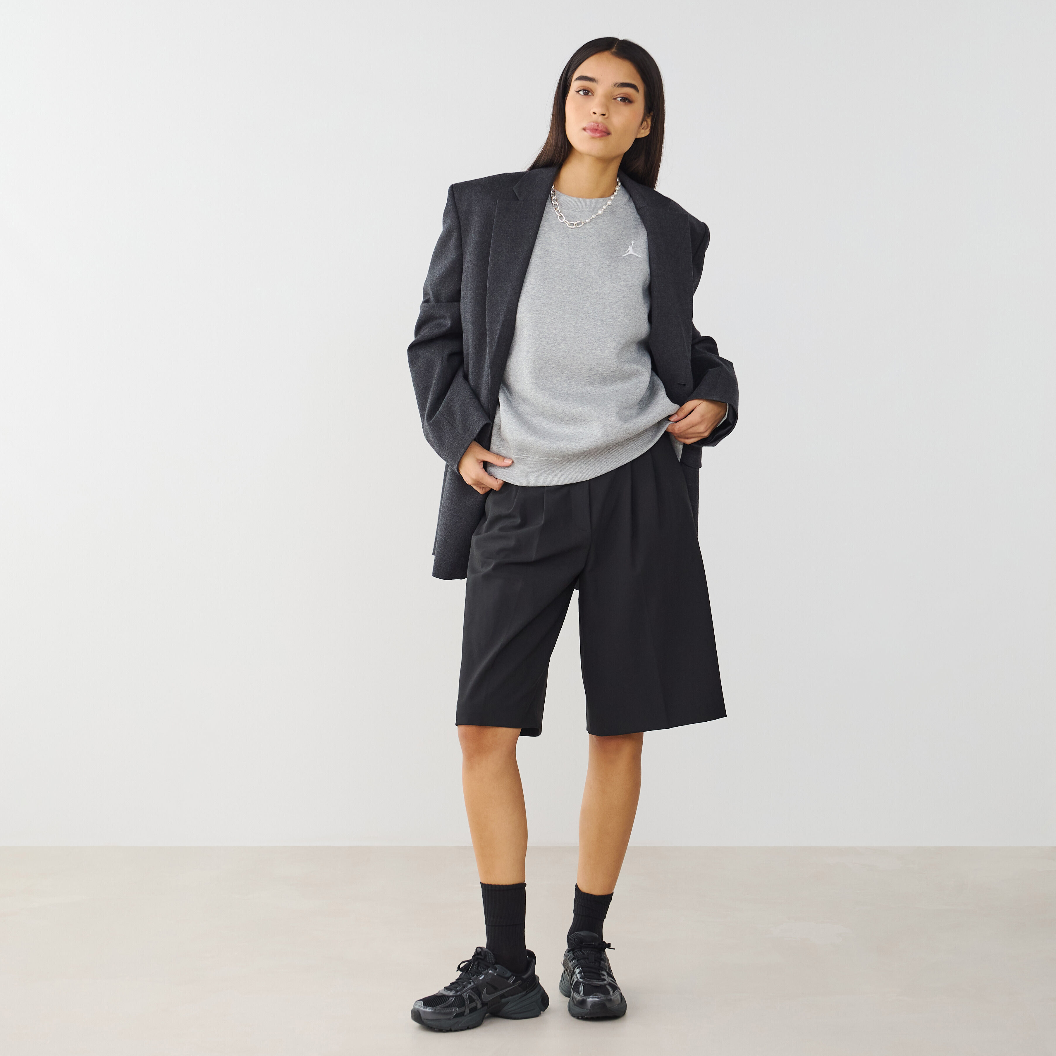 Sweat shirt Nike j brkln flc crew EU - vue 8