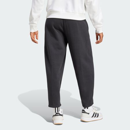 ADIDAS SPORTSWEAR Essentials Contemporary Logo Fleece Barrel Pants Black WOMEN
