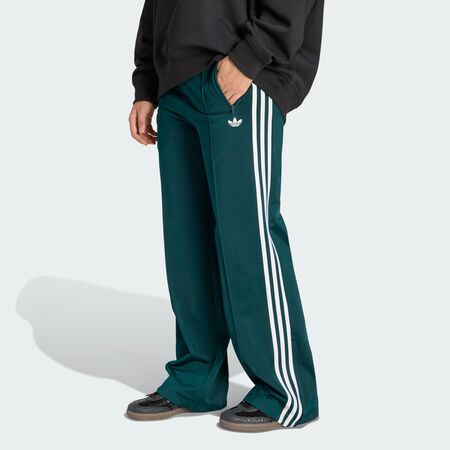 ADIDAS ORIGINALS FIREBIRD LOOSE TRACK PANTS Legacy Teal / Off White WOMEN