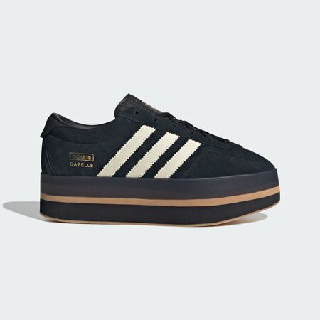 ADIDAS ORIGINALS Chaussure Gazelle Stack Core Black / Cream White / Gum FEMME
